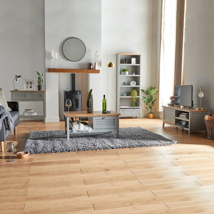 House of Hampton Louvre Grey & Ash Veneer Coffee Table Wayfair.co.uk